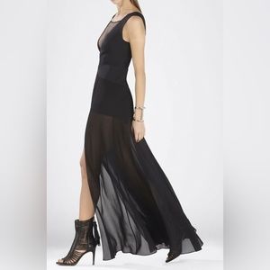 BCBG max azria poppy chiffon Halee gown (wedding, prom, gala, holiday) size 0